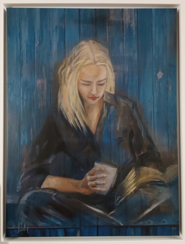 La lectrice au volet bleu